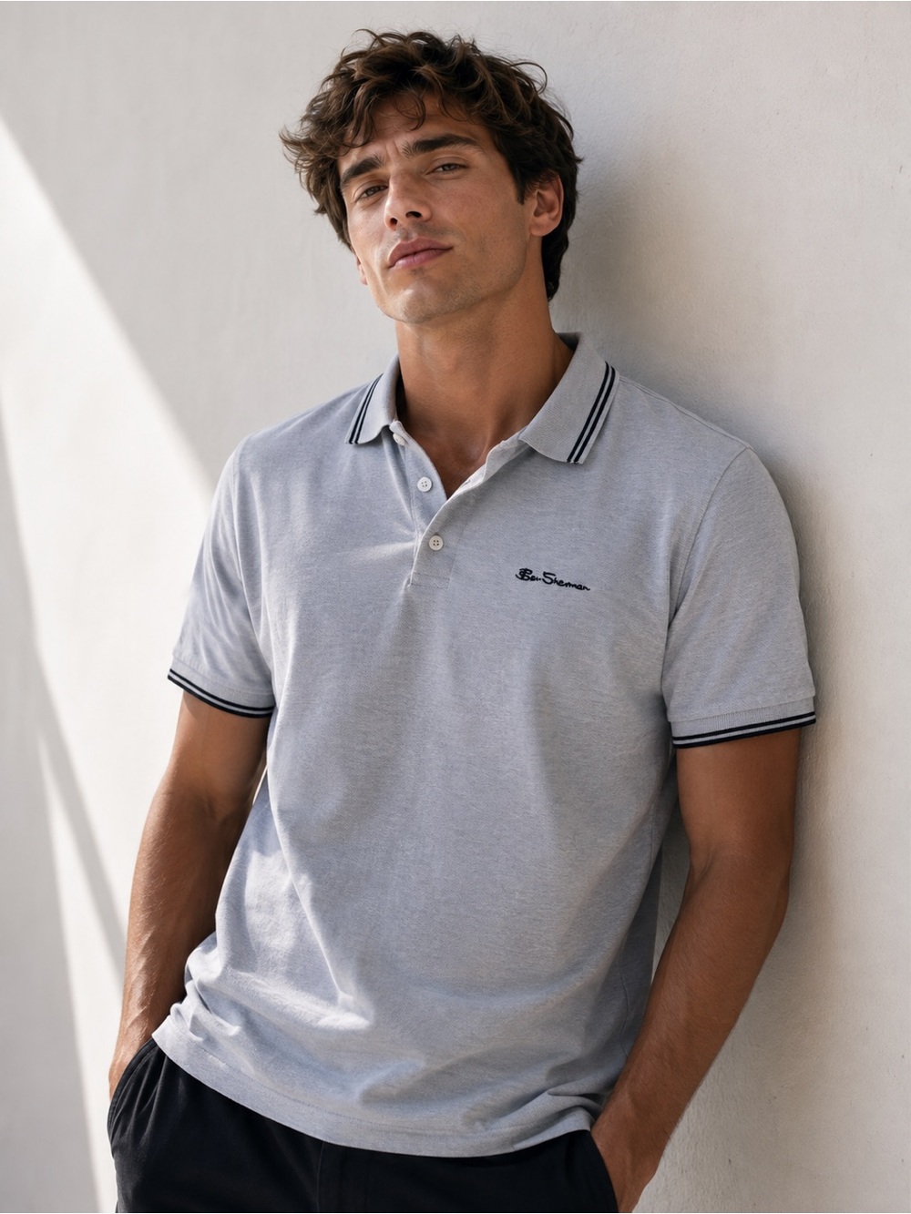 Ben Sherman Light Blue Polo Shirt S